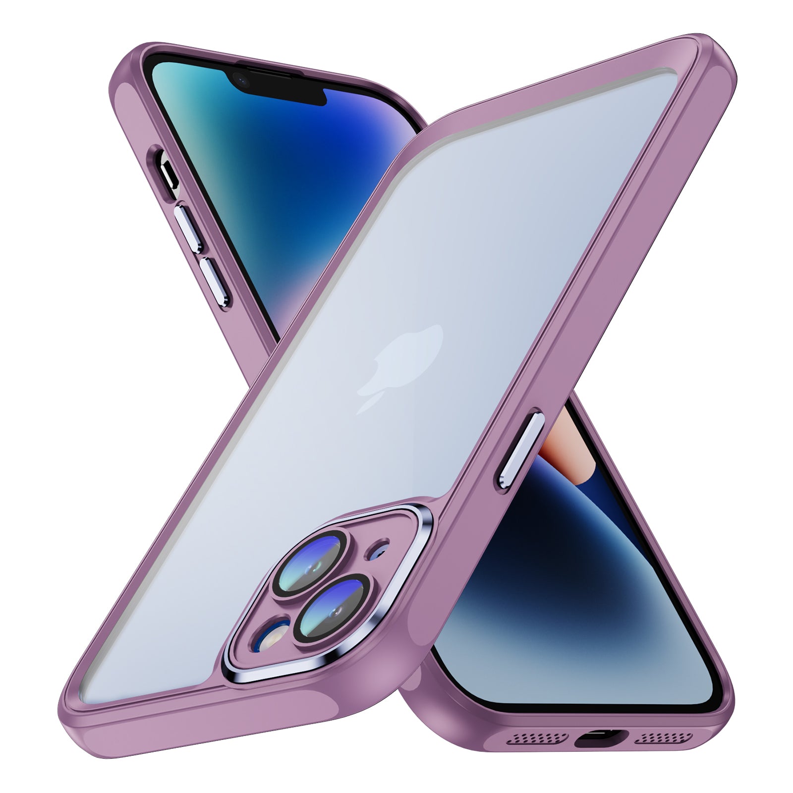 Til iPhone 14 Plus, hård akryl, blød TPU-telefoncover, kraftigt beskyttende, klart cover med kameralinsebeskytter Til iPhone 14 Plus, hård akryl, blød TPU-telefoncover, kraftigt beskyttende, klart cover med kameralinsebeskytter